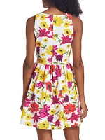 Lastemylar Floral Fit & Flare Dress