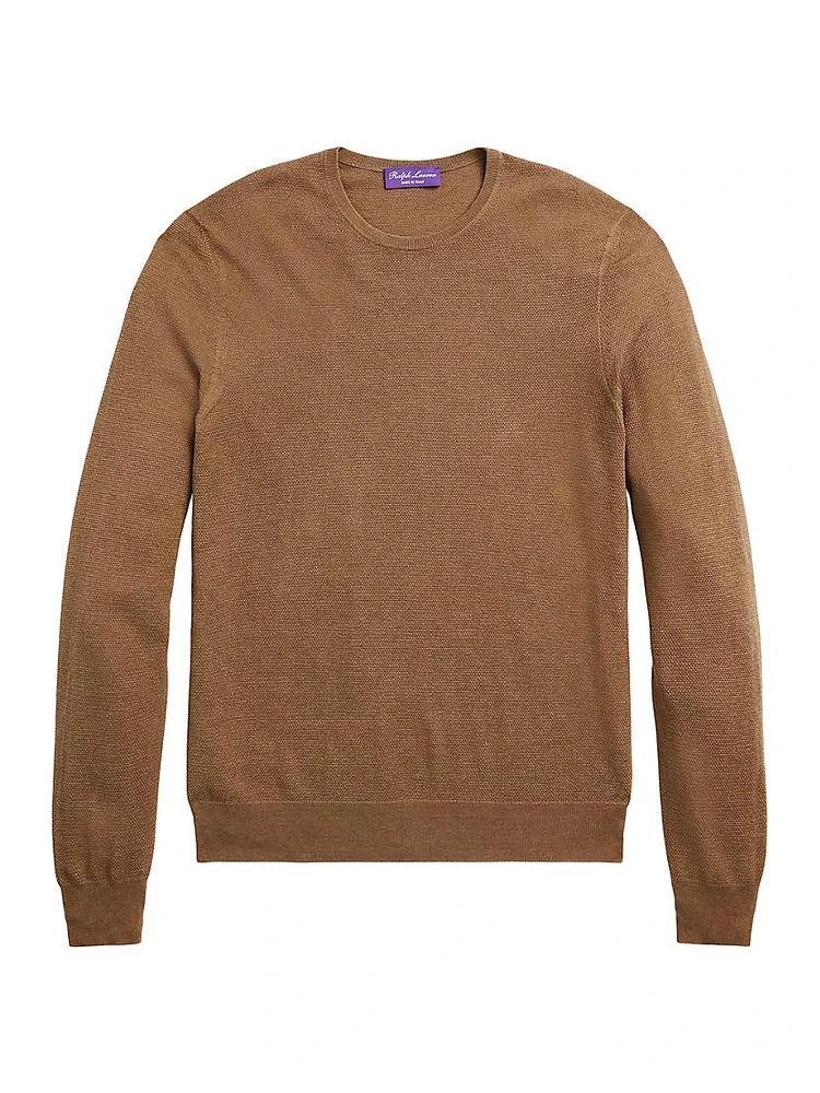 Silk & Cotton Crewneck Sweater