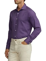 Brushed Cotton Long-Sleeve Shirt