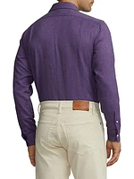 Brushed Cotton Long-Sleeve Shirt