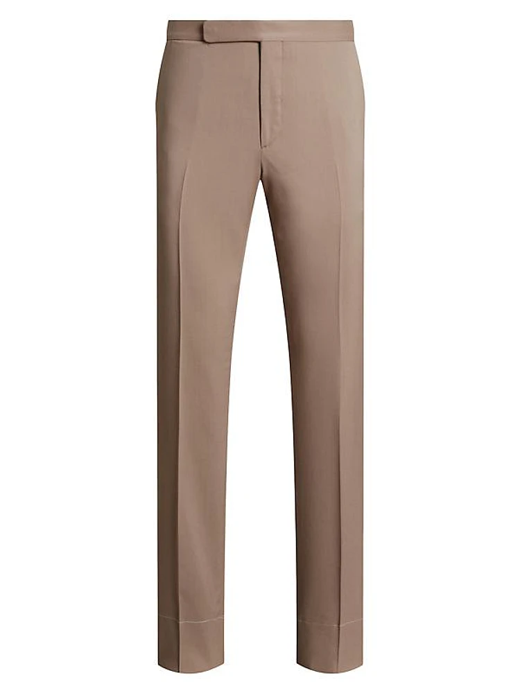 Wool Gabardine Trousers