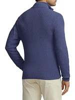 Textured Silk-Cotton Sweater