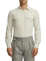 Wale Corduroy Cotton Long-Sleeve Shirt