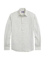 Plaid Cotton Long-Sleeve Shirt