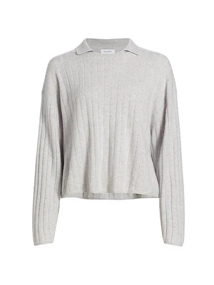 Rib-Knit Cashmere Sweater