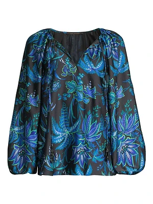 Sienna Floral Satin Blouse