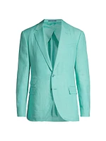 Kent Silk-Linen Single-Breasted Jacket