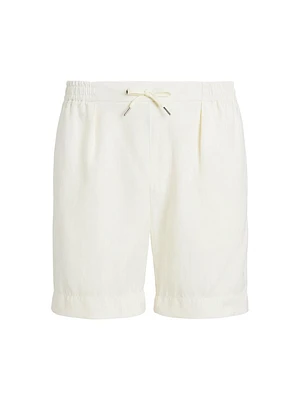 Silk & Linen Drawstring Shorts