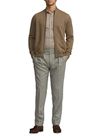 Cashmere Zip-Up Cardigan