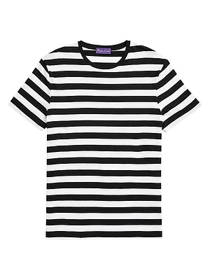 Striped Cotton Short-Sleeve T-Shirt