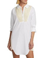 Wool-Cashmere Hybrid Shirtdress