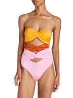 Twisted Cut-Out Swimsuit