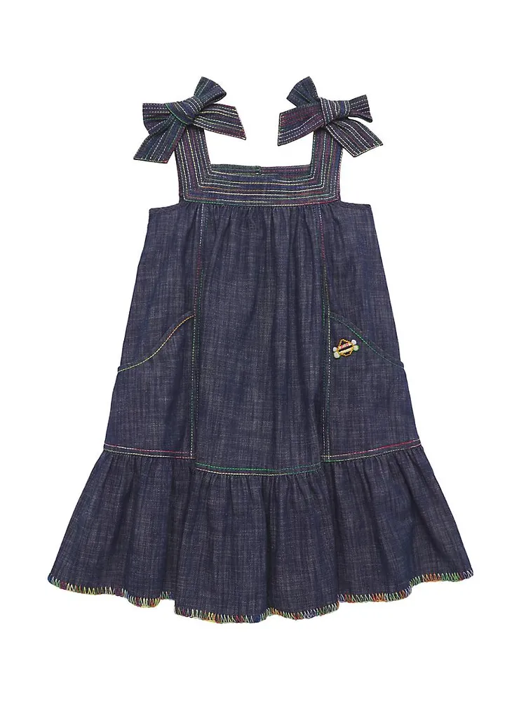 Little Girl's & Alight Denim Dress