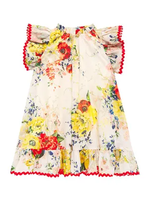 Baby's, Little Girl's & Alight Floral Frill Dress