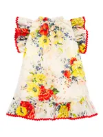 Baby's, Little Girl's & Alight Floral Frill Dress