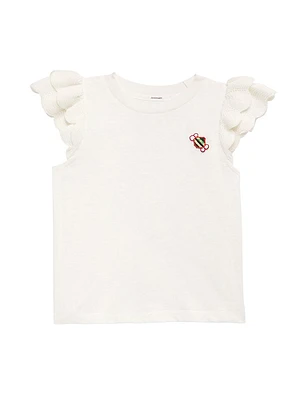 Little Girl's & Junie Frill-Sleeve T-Shirt