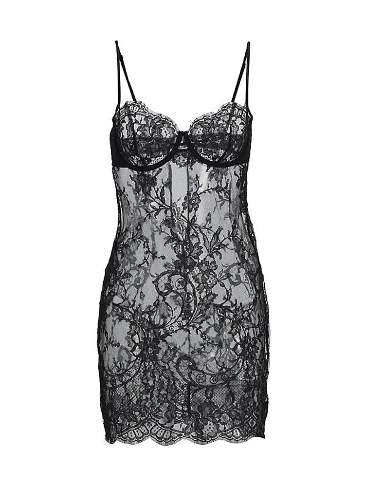 Camille Lace Mini-Slipdress