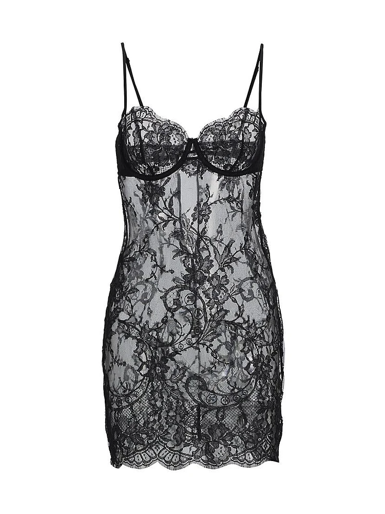 Camille Lace Mini-Slipdress