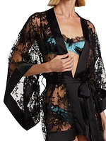 Camille Floral Lace Robe