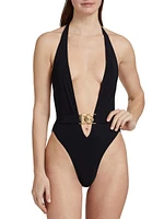 DG Halter One-Piece Swimsuit