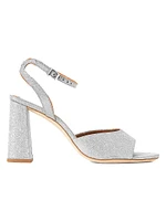 Solange 125MM Glitter Leather Sandals