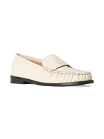 Loulou Leather Penny Loafers