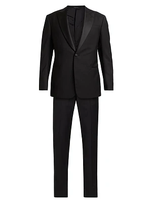 Textured Dot Wool Tuxedo