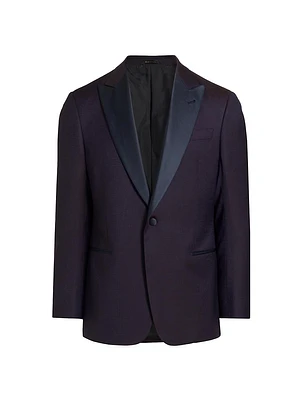 Wool One-Button Dinner Jacket