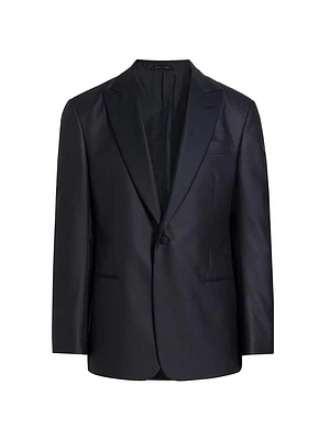 Wool-Blend One-Button Dinner Jacket