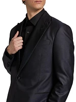 Wool-Blend One-Button Dinner Jacket