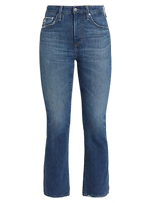 Farrah Cropped Boot-Cut Jeans