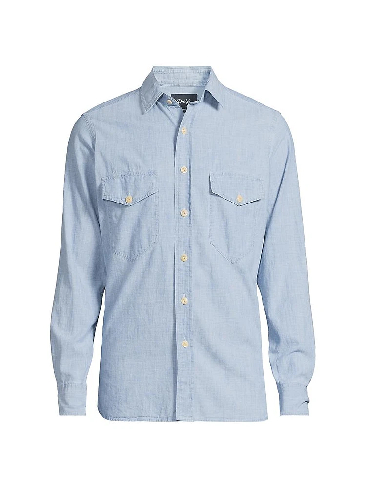 Cotton Chambray Work Shirt