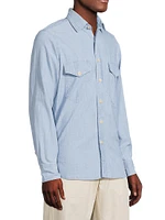 Cotton Chambray Work Shirt