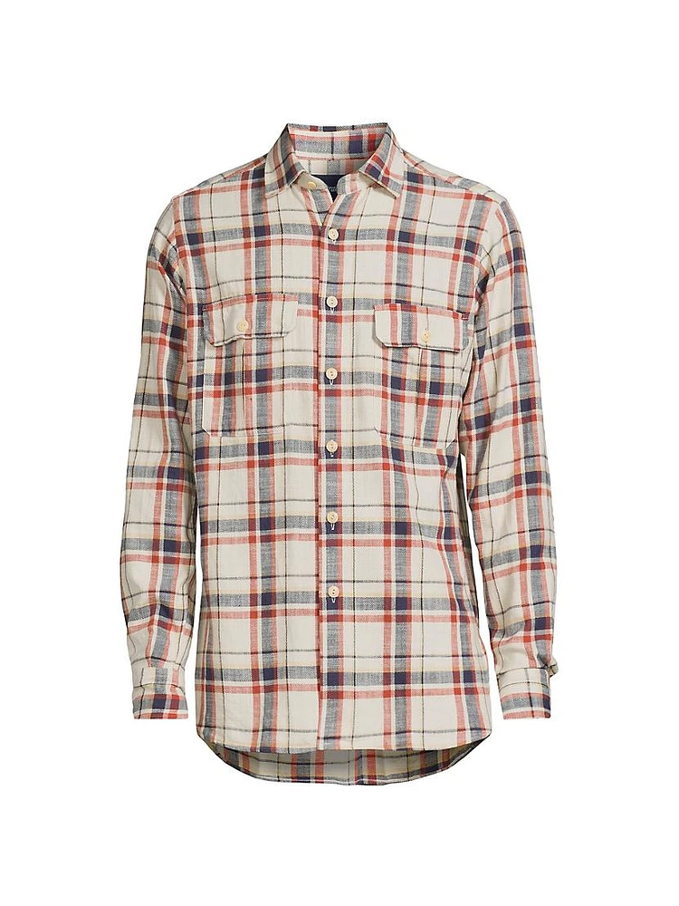 Checked Cotton Work Shirt