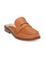 Lux Pinch Penny Leather Loafer Mules