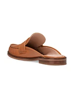 Lux Pinch Penny Leather Loafer Mules