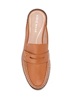 Lux Pinch Penny Leather Loafer Mules