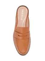 Lux Pinch Penny Leather Loafer Mules