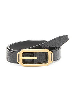 Embossed Leather Belt