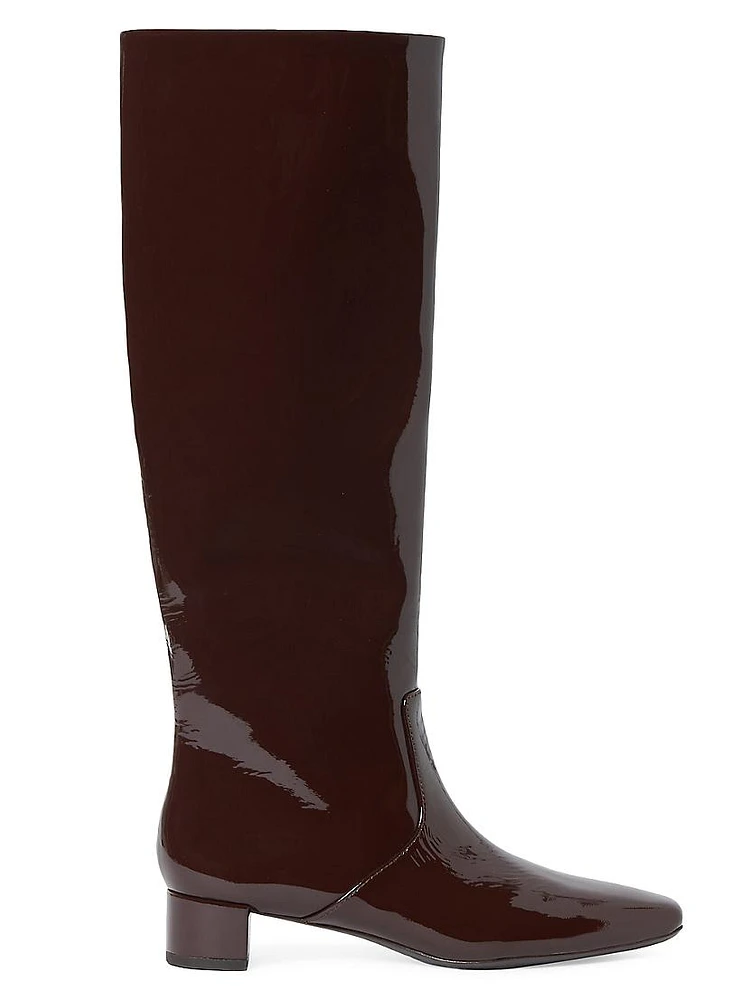 Indy 35MM Patent Leather Knee-High Boots