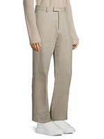 Linen Crease-Front Pants