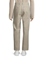 Linen Crease-Front Pants