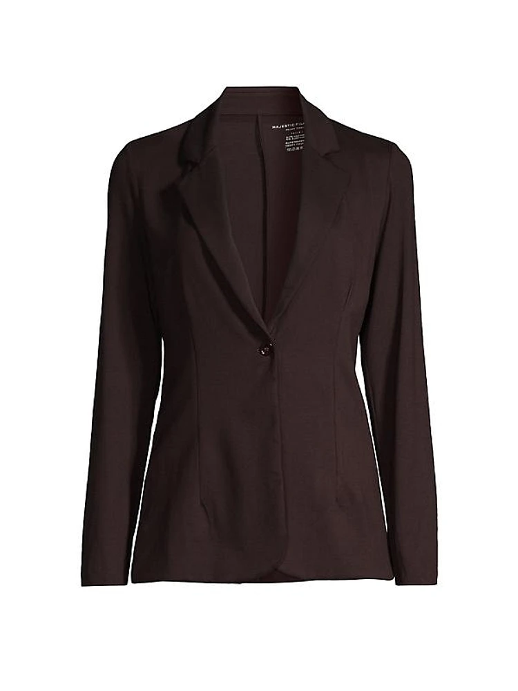 Soft Touch One-Button Blazer