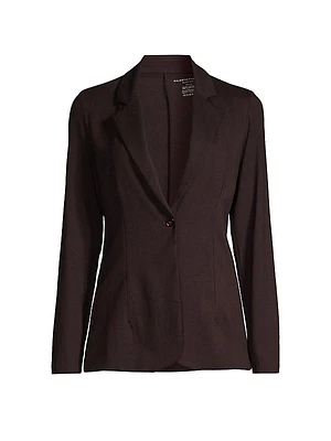 Soft Touch One-Button Blazer