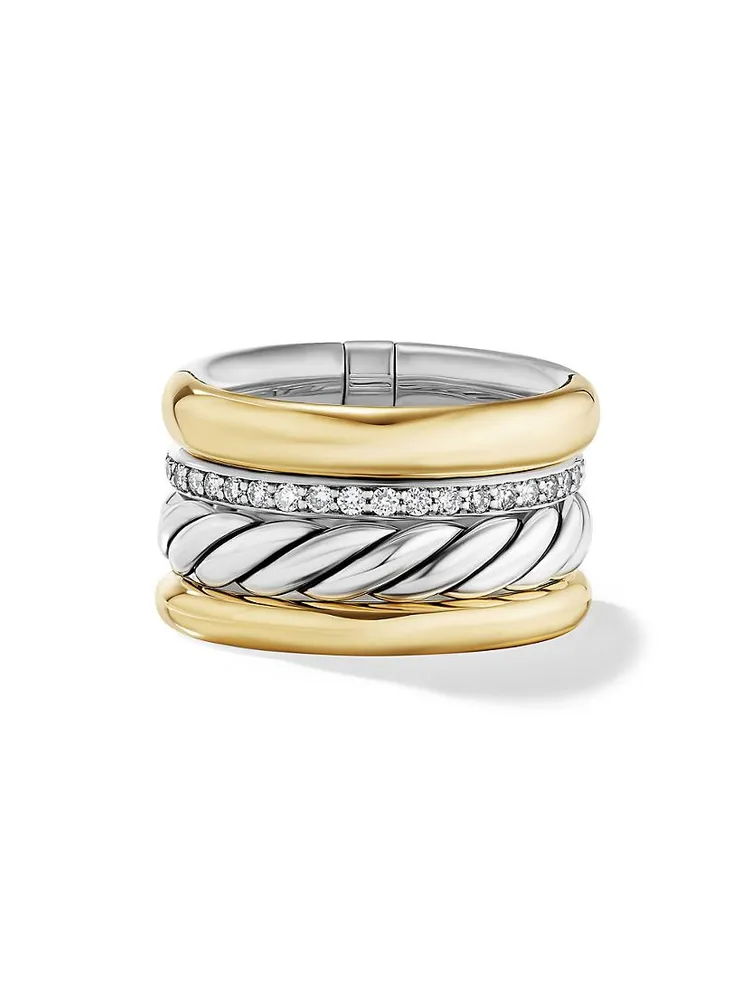 DY Mercer Multi Row Ring Sterling Silver