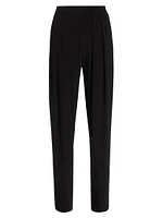 Tapered Pleated Trousers