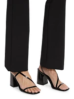 Cotton-Blend Straight-Leg Trousers