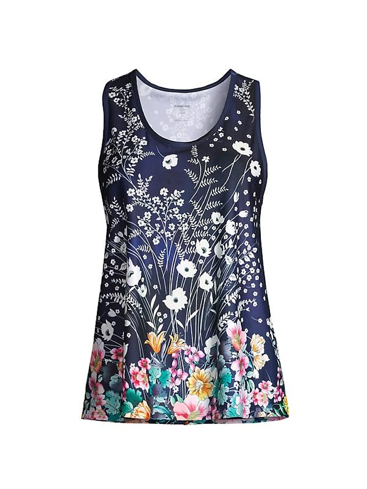 Bursting Printed Jersey Swing Tank