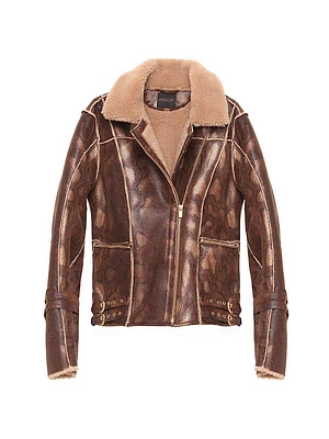 Python Shearling Jacket