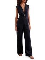 Raika Cotton Plunge Jumpsuit